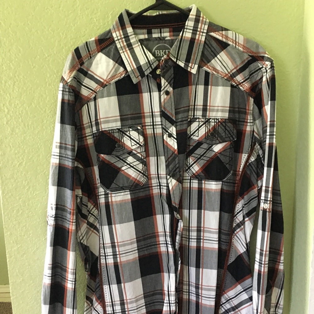 BKE Athletic Fit Large Button-Down Shirt NWT